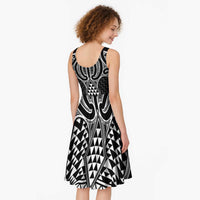 Ma Maori Ta Moko Poutama Art Midi Dress - Polynesian Pride