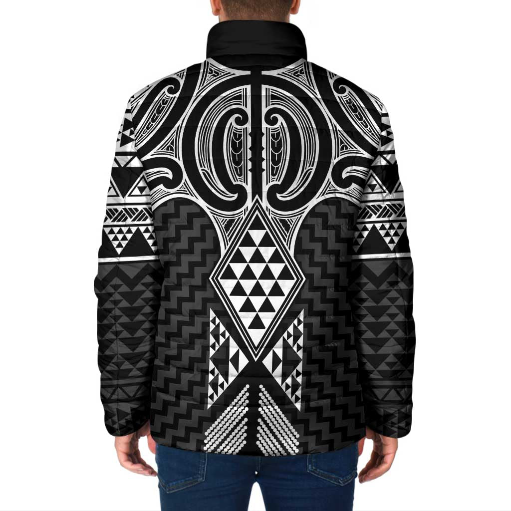 Ma Maori Ta Moko Poutama Art Padded Jacket - Polynesian Pride