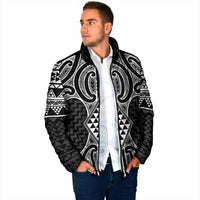 Ma Maori Ta Moko Poutama Art Padded Jacket - Polynesian Pride