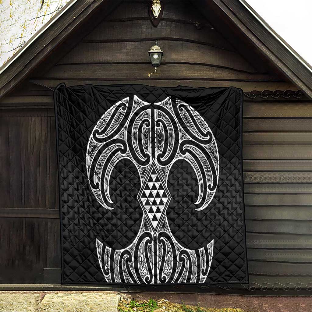 Ma Maori Ta Moko Poutama Art Quilt