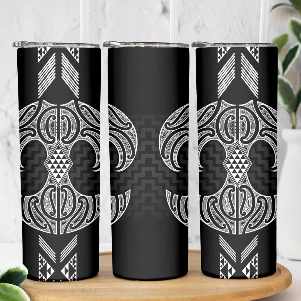 Ma Maori Ta Moko Poutama Art Skinny Tumbler