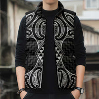 Ma Maori Ta Moko Poutama Art Sleeveless Puffer Jacket - Polynesian Pride