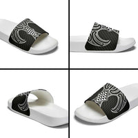 Ma Maori Ta Moko Poutama Art Slide Sandals - Polynesian Pride