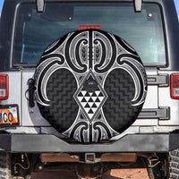 Ma Maori Ta Moko Poutama Art Spare Tire Cover