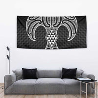 Ma Maori Ta Moko Poutama Art Tapestry