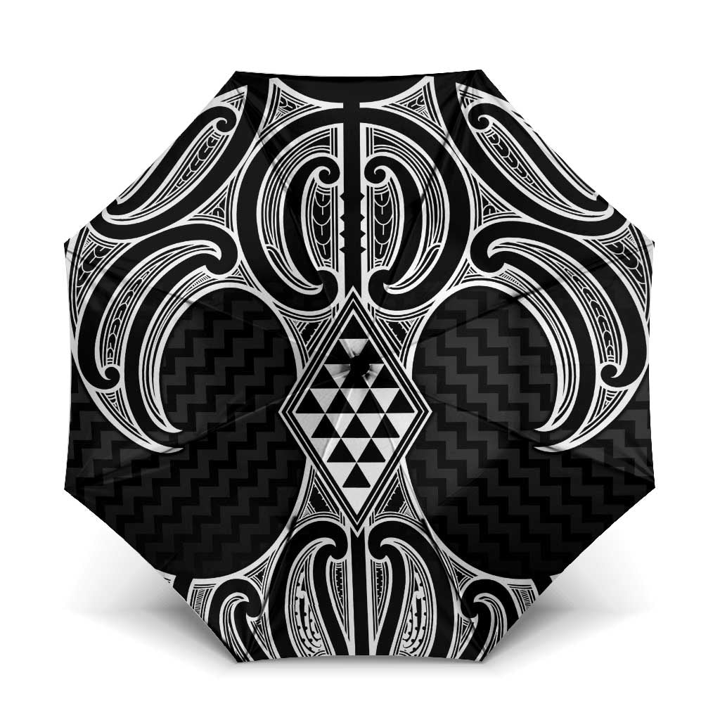 Ma Maori Ta Moko Poutama Art Umbrella - Polynesian Pride