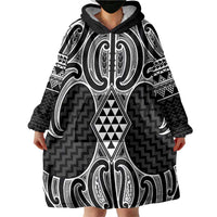 Ma Maori Ta Moko Poutama Art Wearable Blanket Hoodie