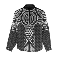 Ma Maori Ta Moko Poutama Art Women Casual Shirt