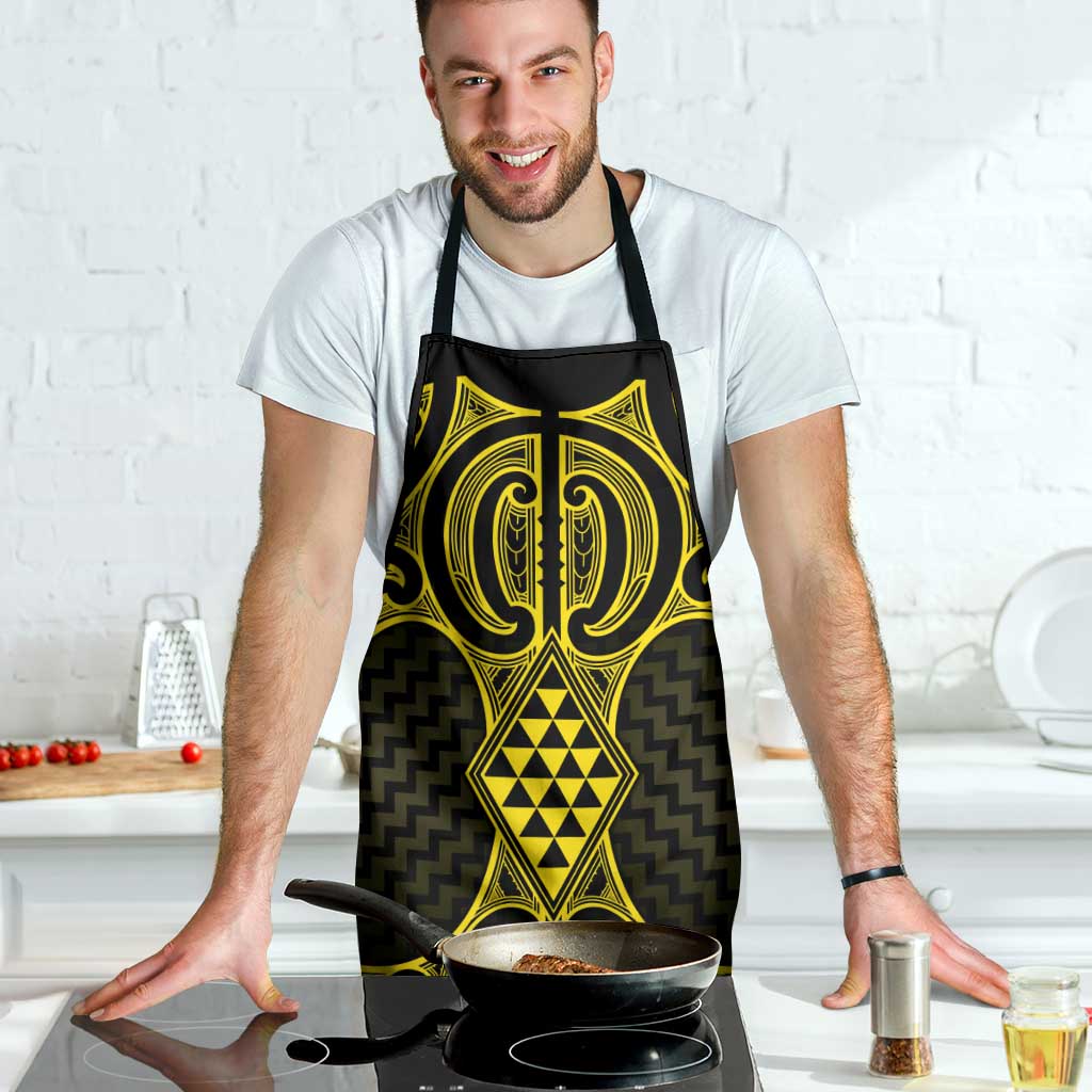 Mahi-dawg Maori Ta Moko Poutama Art Apron - Polynesian Pride