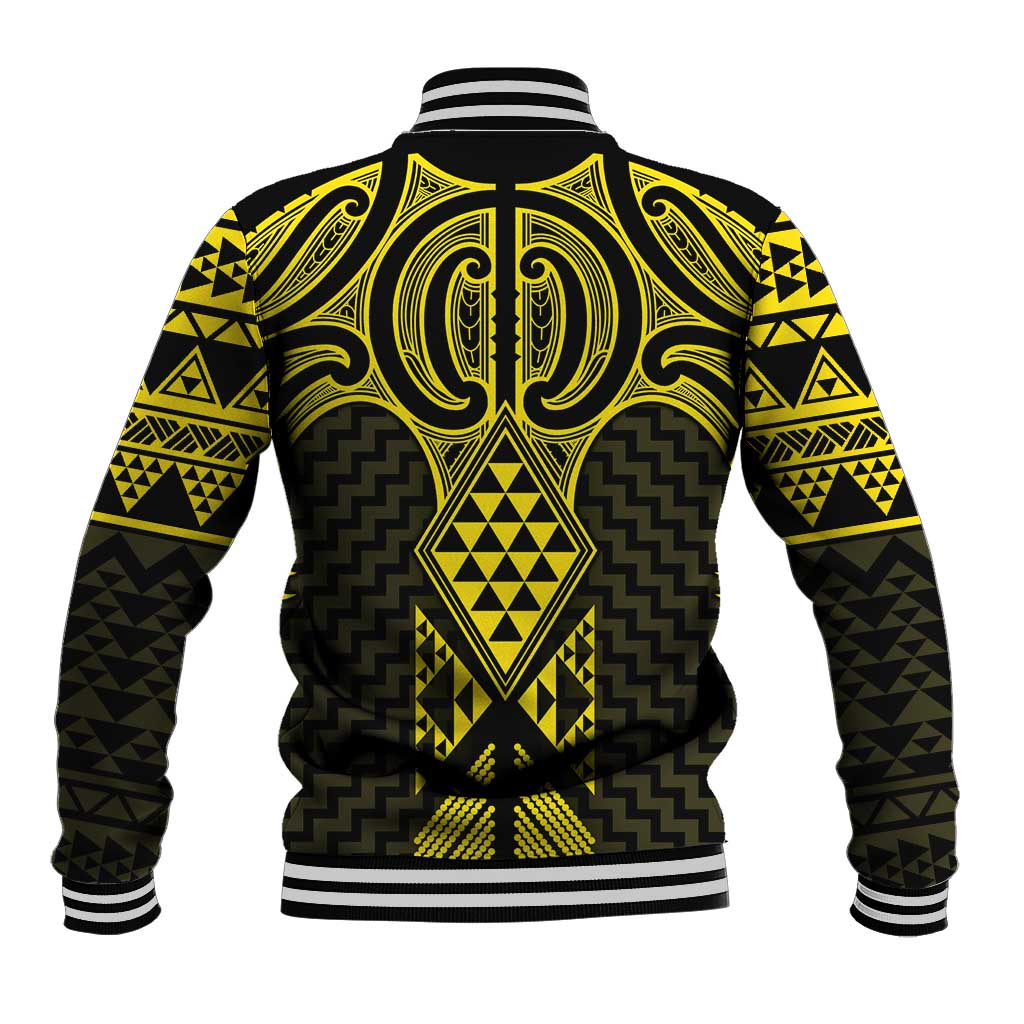 Mahi-dawg Maori Ta Moko Poutama Art Baseball Jacket LT9 - Polynesian Pride