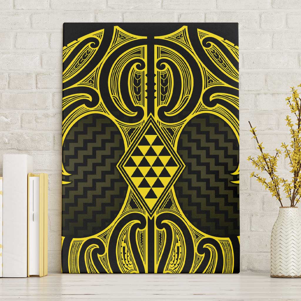 Mahi-dawg Maori Ta Moko Poutama Art Canvas Wall Art