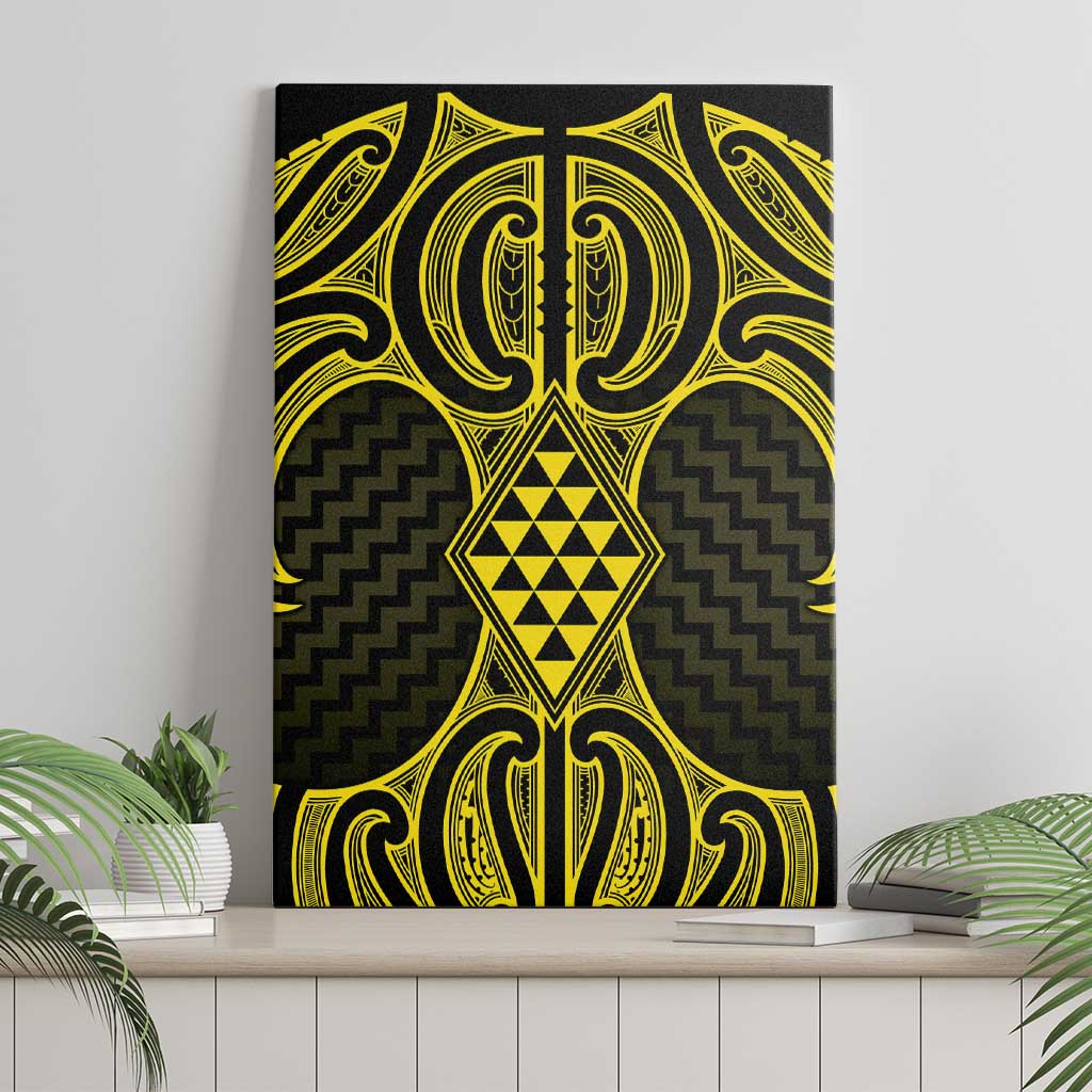 Mahi-dawg Maori Ta Moko Poutama Art Canvas Wall Art
