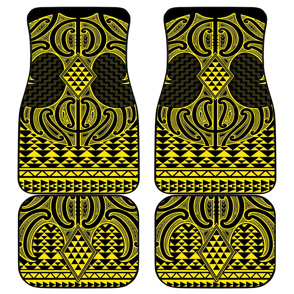 Mahi-dawg Maori Ta Moko Poutama Art Car Mats