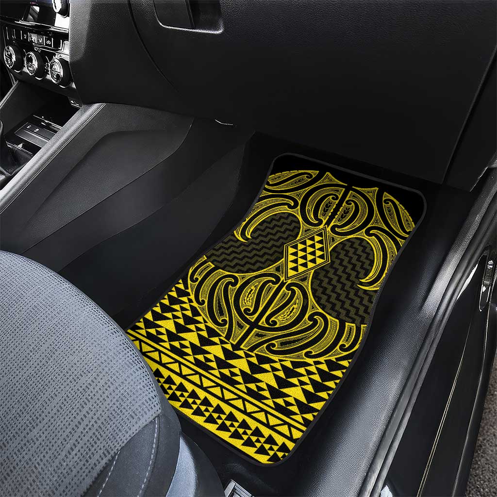 Mahi-dawg Maori Ta Moko Poutama Art Car Mats
