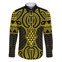 Mahi-dawg Maori Ta Moko Poutama Art Family Matching Short Sleeve Bodycon Dress and Hawaiian Shirt