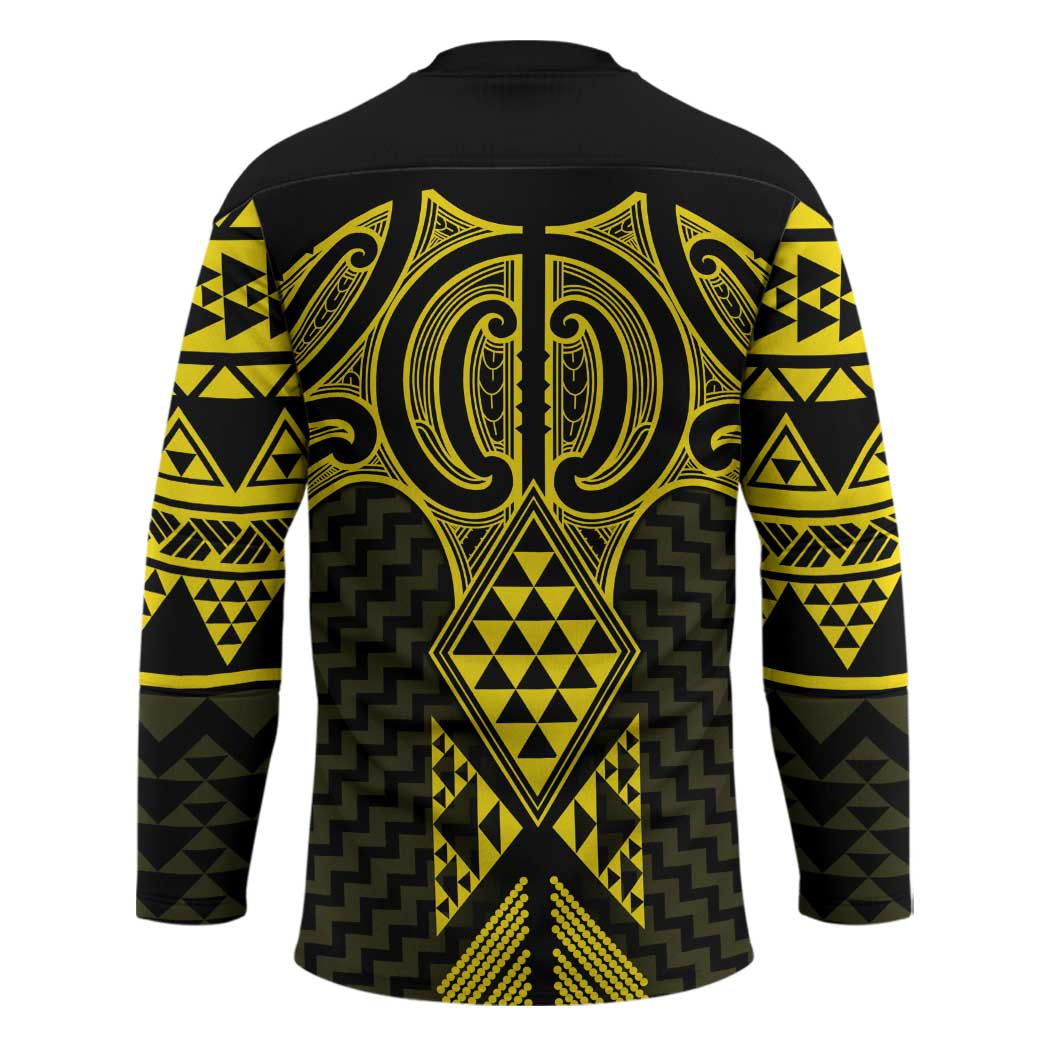Mahi-dawg Maori Ta Moko Poutama Art Hockey Jersey - Polynesian Pride