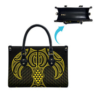 Mahi-dawg Maori Ta Moko Poutama Art Leather Bag - Polynesian Pride