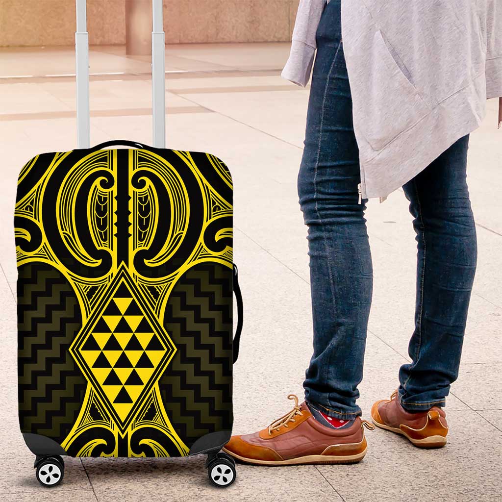 Mahi-dawg Maori Ta Moko Poutama Art Luggage Cover