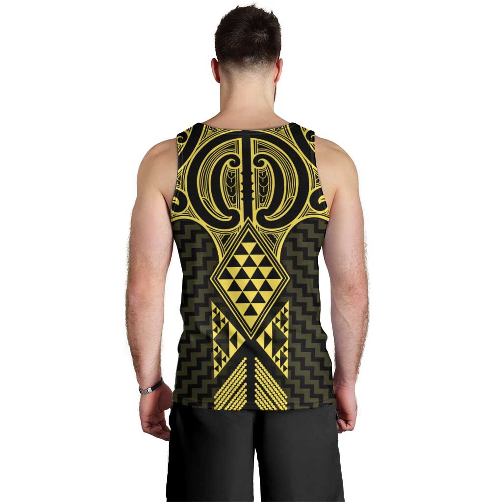 Mahi-dawg Maori Ta Moko Poutama Art Men Tank Top