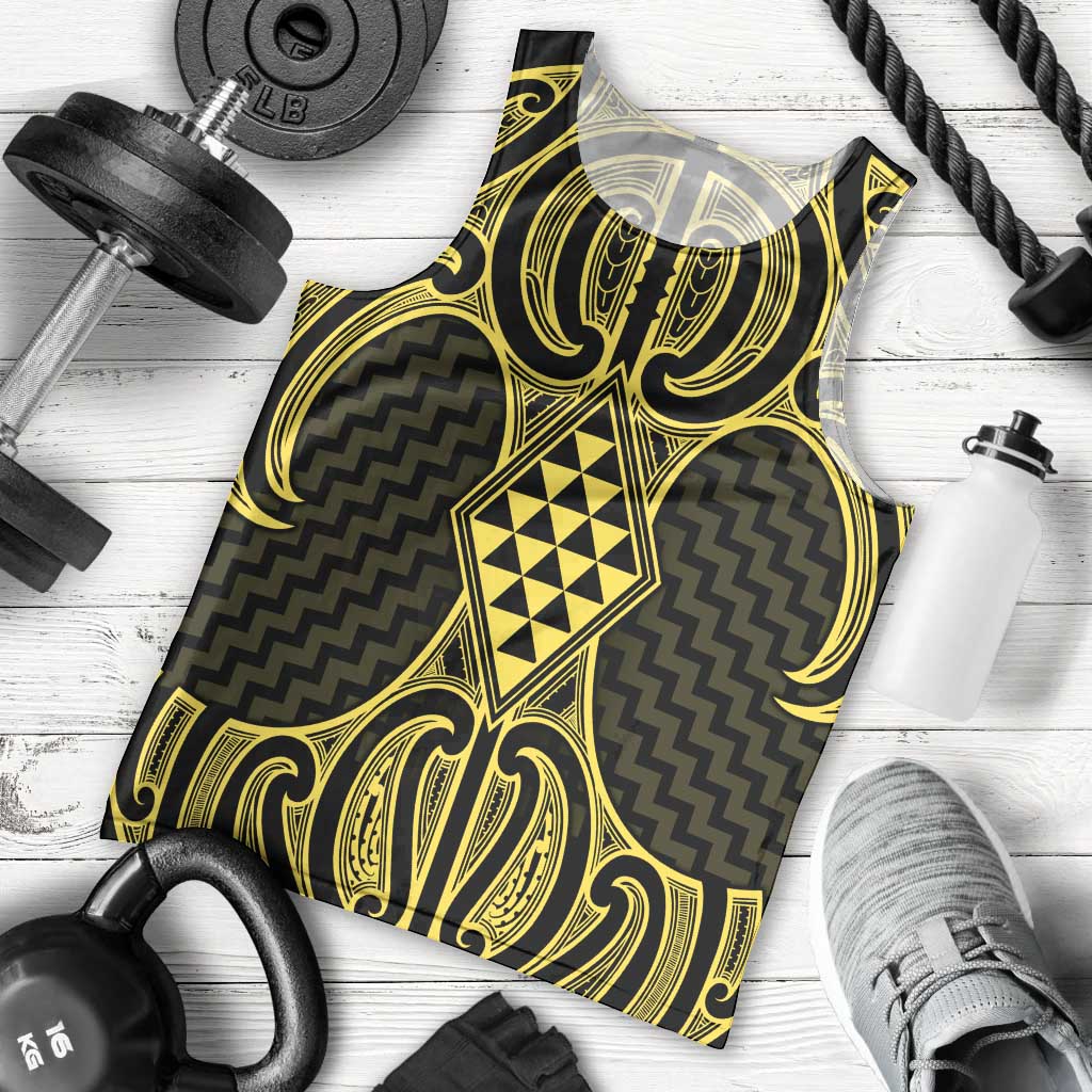 Mahi-dawg Maori Ta Moko Poutama Art Men Tank Top