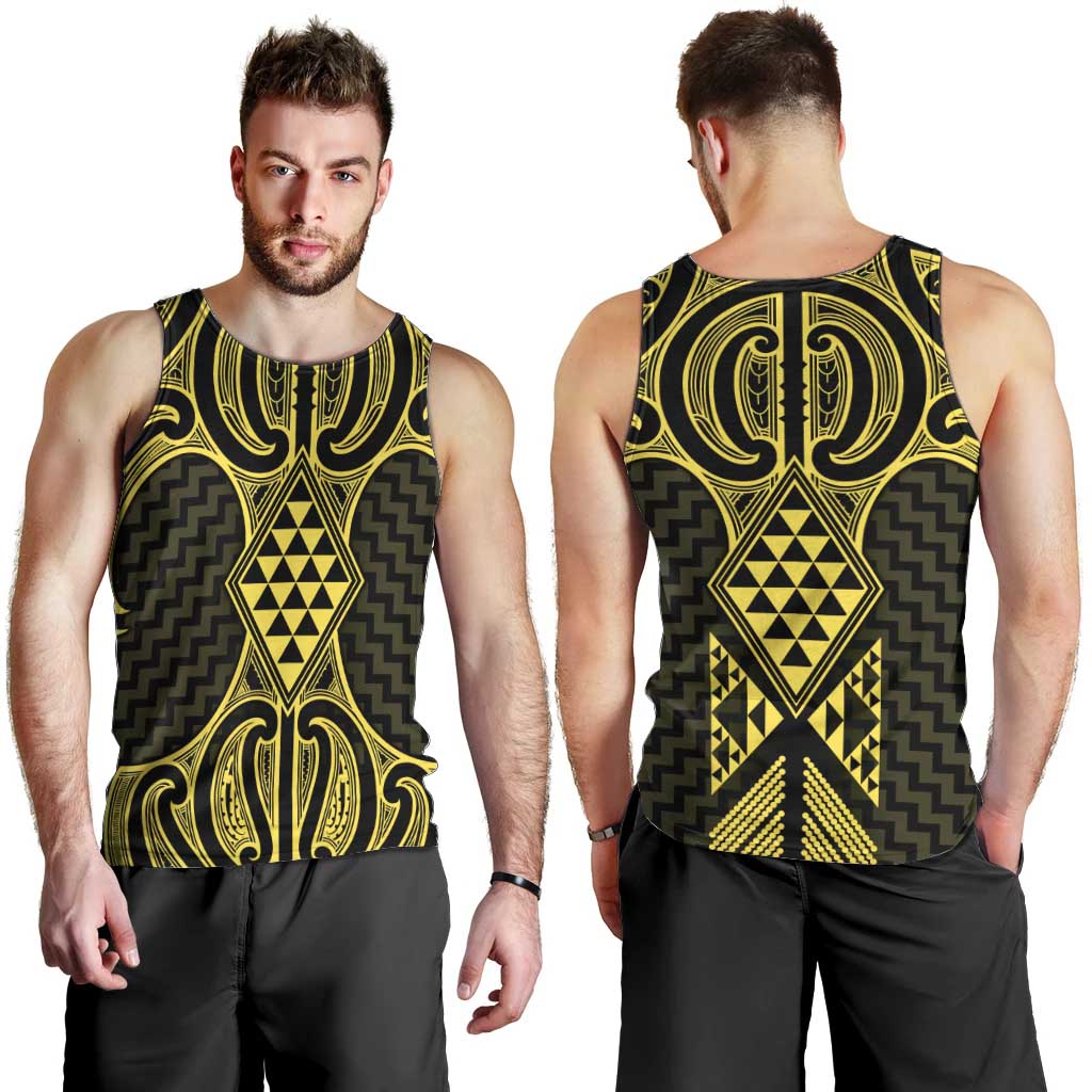 Mahi-dawg Maori Ta Moko Poutama Art Men Tank Top