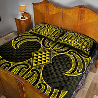 Mahi-dawg Maori Ta Moko Poutama Art Quilt Bed Set