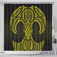 Mahi-dawg Maori Ta Moko Poutama Art Shower Curtain
