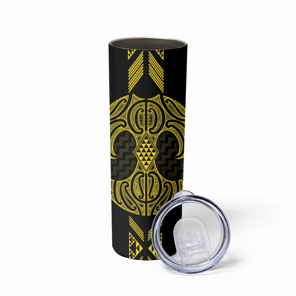 Mahi-dawg Maori Ta Moko Poutama Art Skinny Tumbler