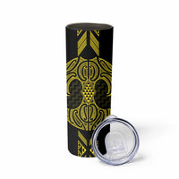 Mahi-dawg Maori Ta Moko Poutama Art Skinny Tumbler