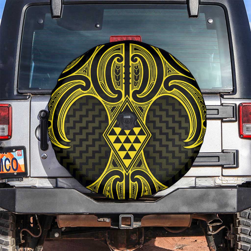 Mahi-dawg Maori Ta Moko Poutama Art Spare Tire Cover