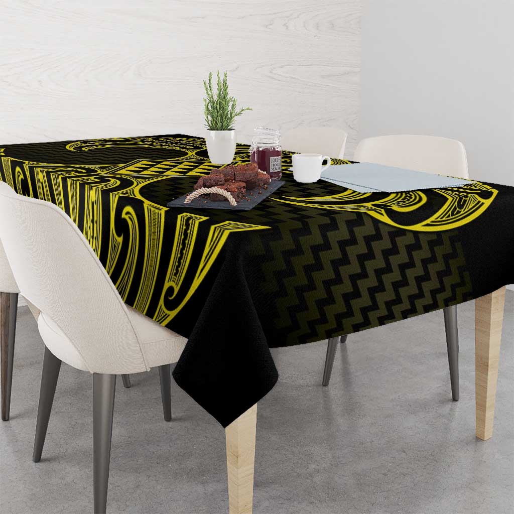 Mahi-dawg Maori Ta Moko Poutama Art Tablecloth