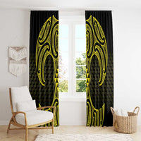Mahi-dawg Maori Ta Moko Poutama Art Window Curtain