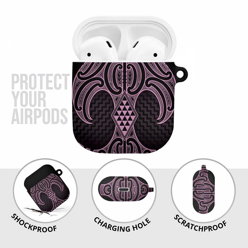 Mawhero Maori Ta Moko Poutama Art AirPods Case LT9 - Polynesian Pride