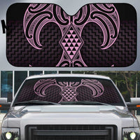 Mawhero Maori Ta Moko Poutama Art Auto Sun Shade - Polynesian Pride