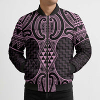 Mawhero Maori Ta Moko Poutama Art Bomber Puffer Jacket - Polynesian Pride