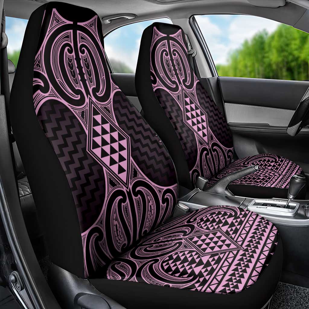 Mawhero Maori Ta Moko Poutama Art Car Seat Cover