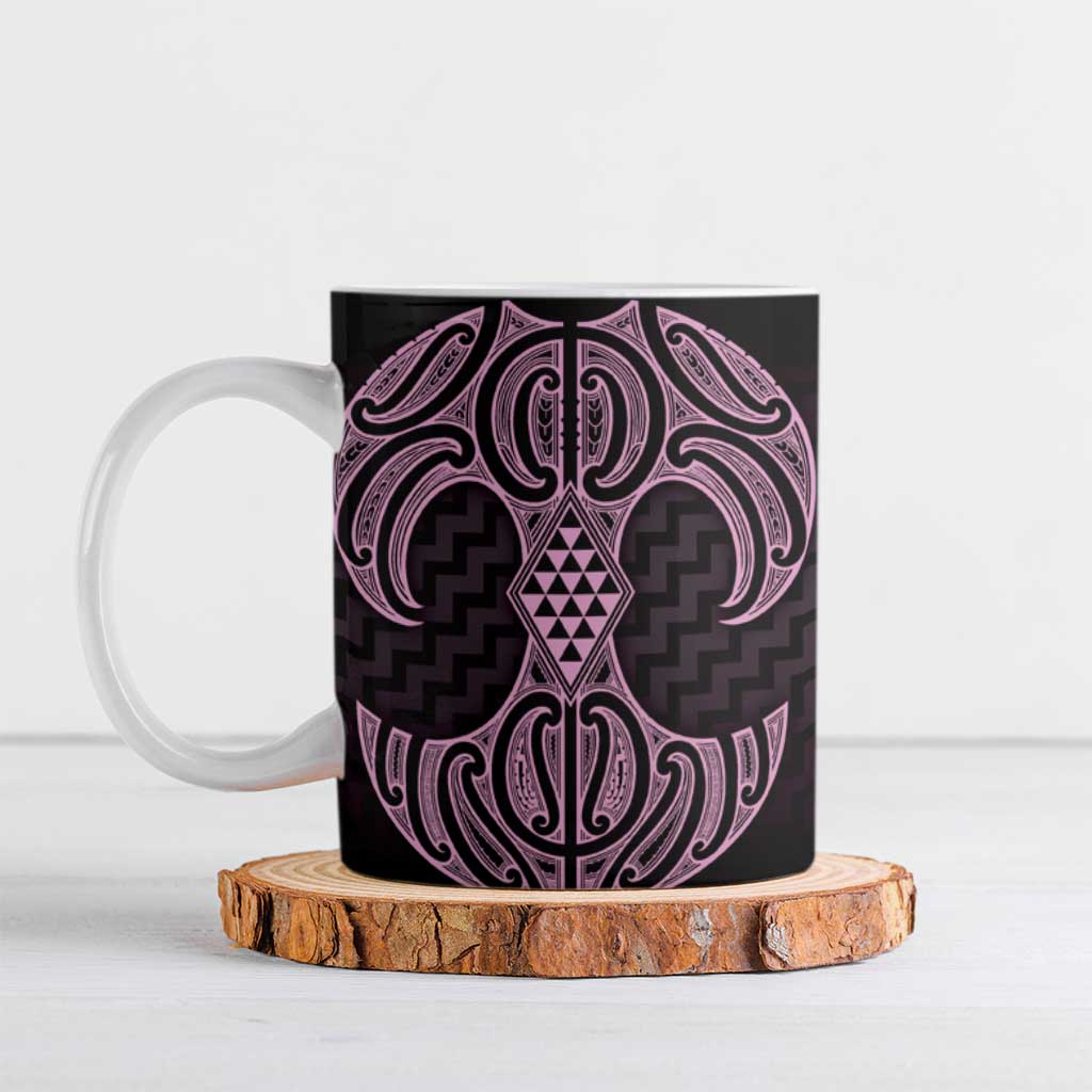 Mawhero Maori Ta Moko Poutama Art Ceramic Mug - Polynesian Pride