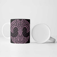Mawhero Maori Ta Moko Poutama Art Ceramic Mug - Polynesian Pride