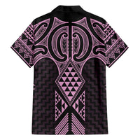 Mawhero Maori Ta Moko Poutama Art Family Matching Off Shoulder Maxi Dress and Hawaiian Shirt