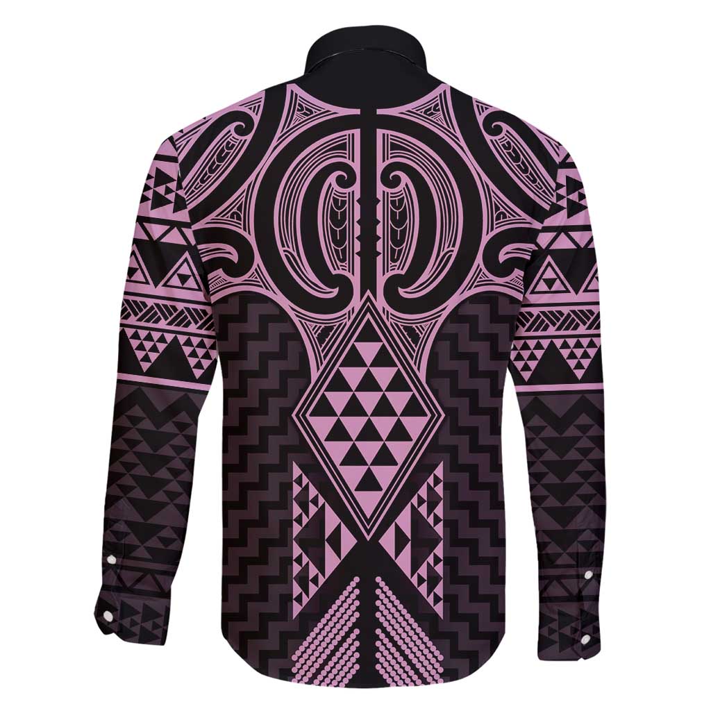 Mawhero Maori Ta Moko Poutama Art Family Matching Off Shoulder Short Dress and Hawaiian Shirt