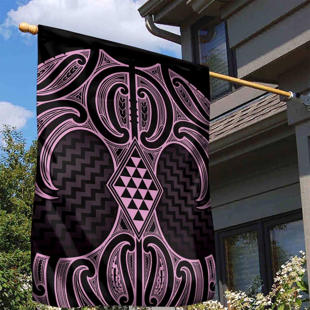 Mawhero Maori Ta Moko Poutama Art Garden Flag