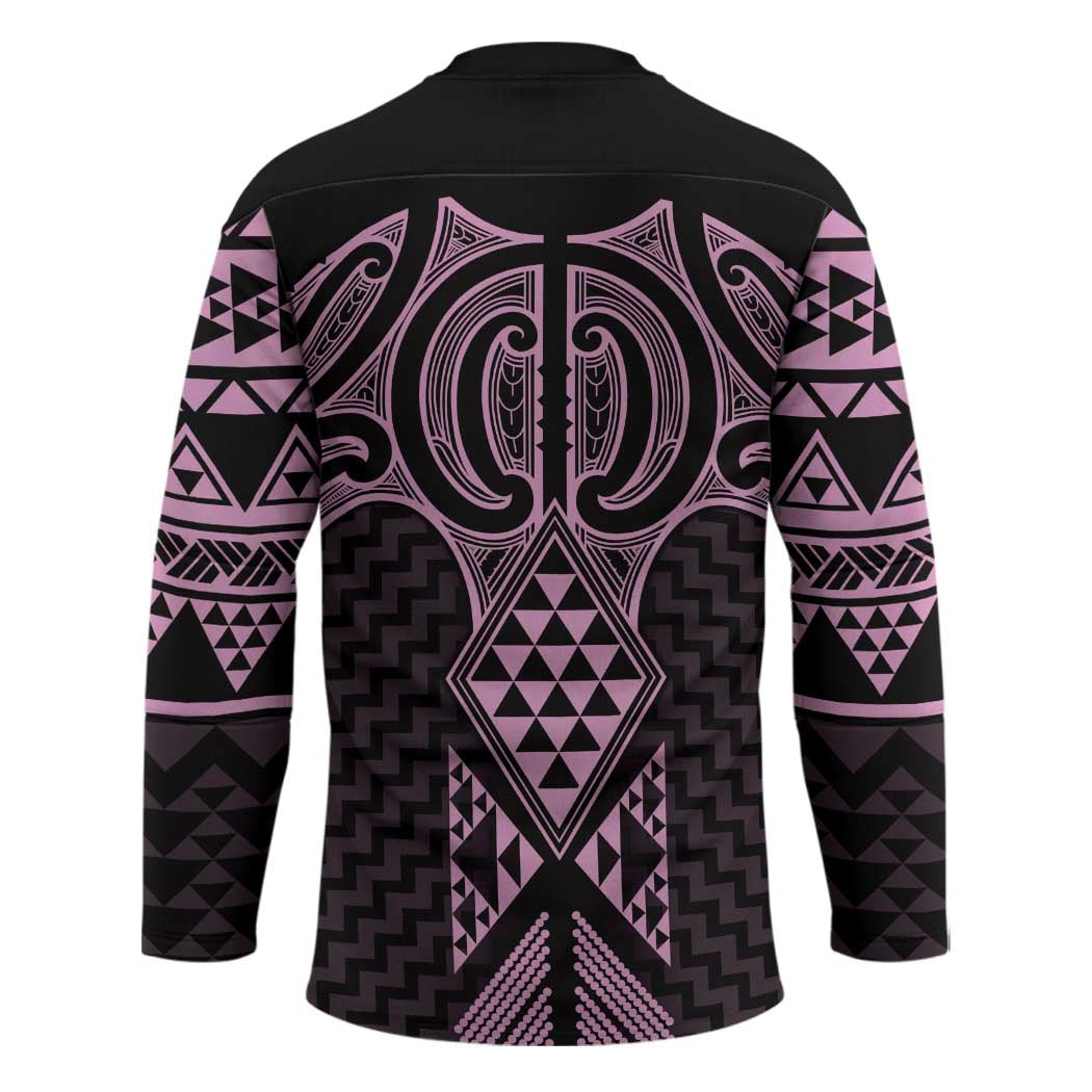 Mawhero Maori Ta Moko Poutama Art Hockey Jersey - Polynesian Pride