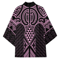 Mawhero Maori Ta Moko Poutama Art Kimono - Polynesian Pride