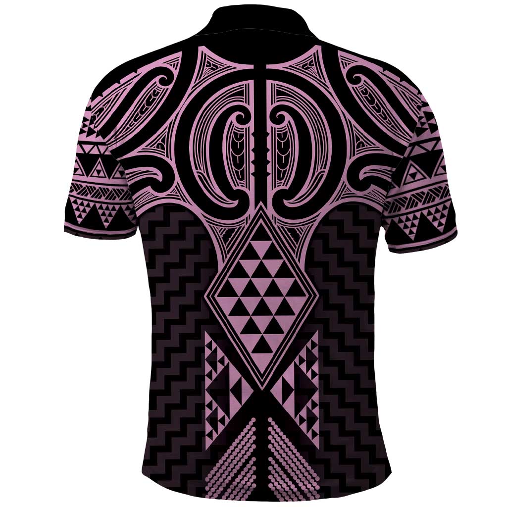 Mawhero Maori Ta Moko Poutama Art Polo Shirt