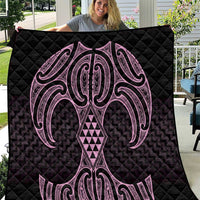Mawhero Maori Ta Moko Poutama Art Quilt