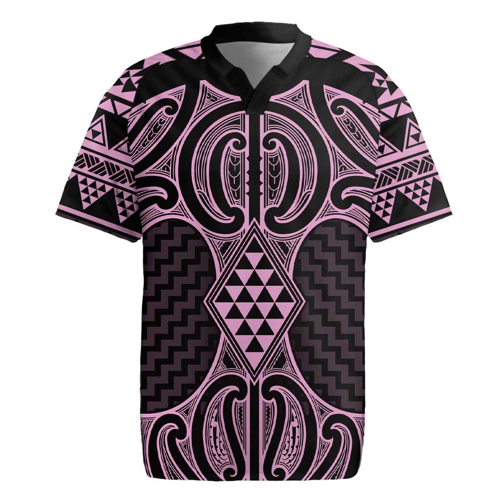 Mawhero Maori Ta Moko Poutama Art Rugby Jersey