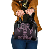 Mawhero Maori Ta Moko Poutama Art Shoulder Handbag
