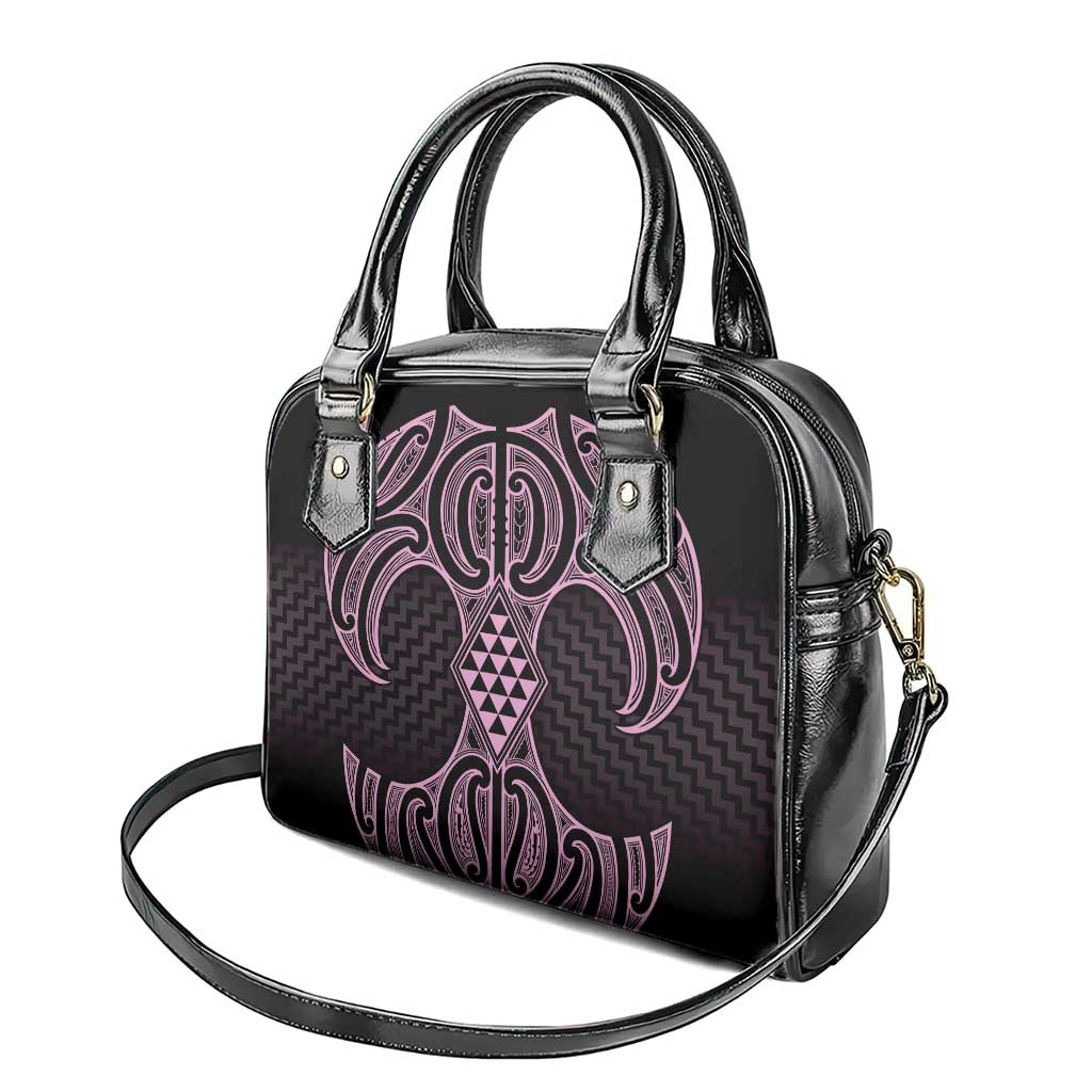 Mawhero Maori Ta Moko Poutama Art Shoulder Handbag