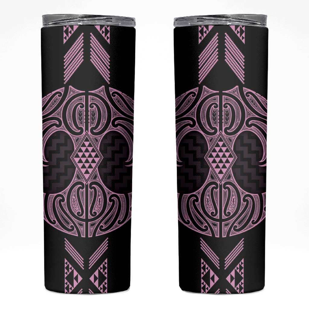 Mawhero Maori Ta Moko Poutama Art Skinny Tumbler