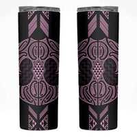 Mawhero Maori Ta Moko Poutama Art Skinny Tumbler